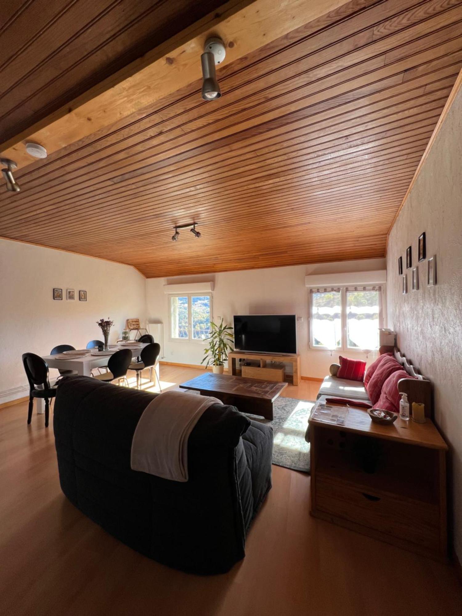 Logement Avec Vue Panoramique A 10Min Des Pistes Sauto Extérieur photo